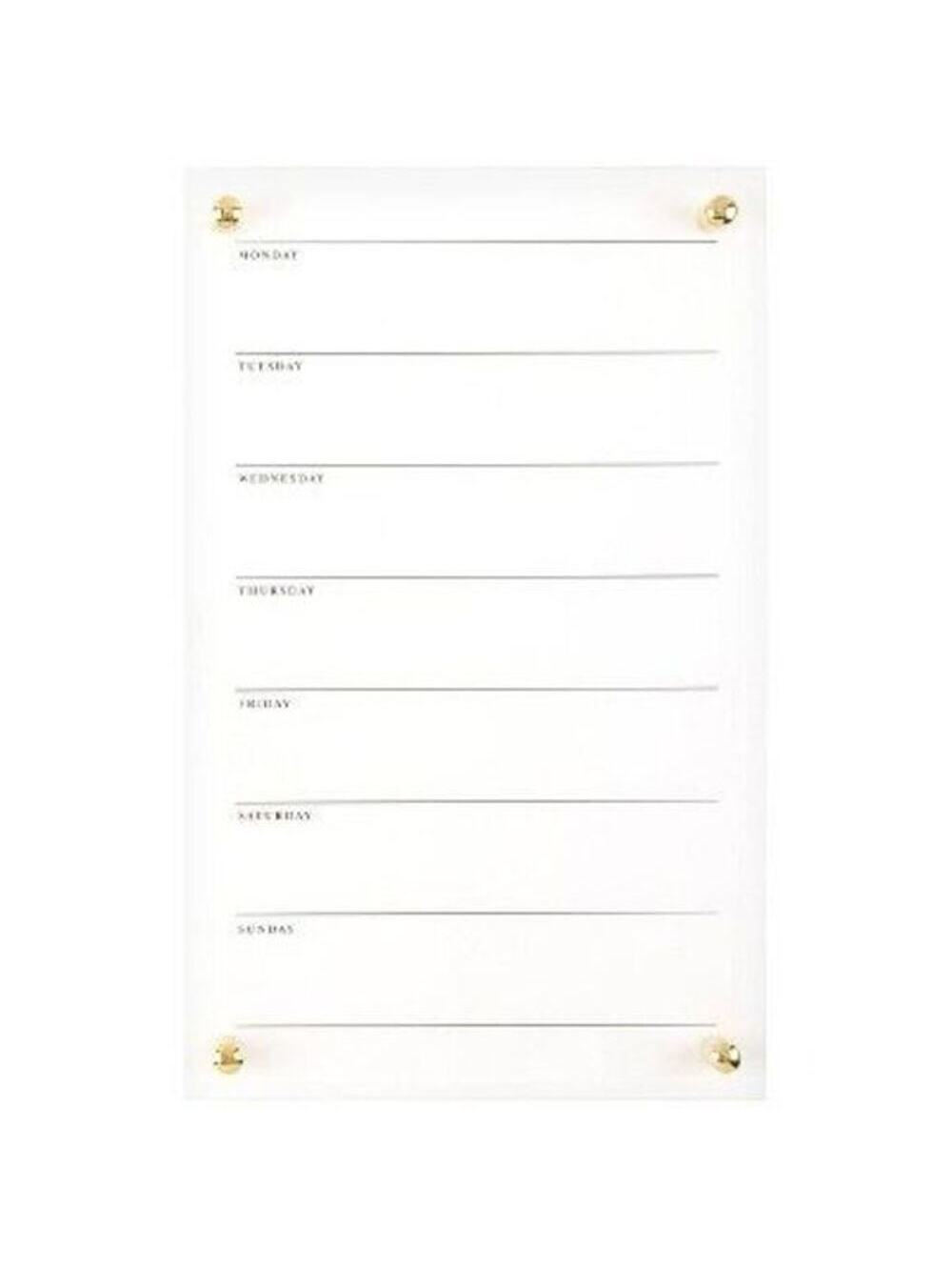 Sugar Paper Essentials NWT 16x10 Glass Dry Erase Board